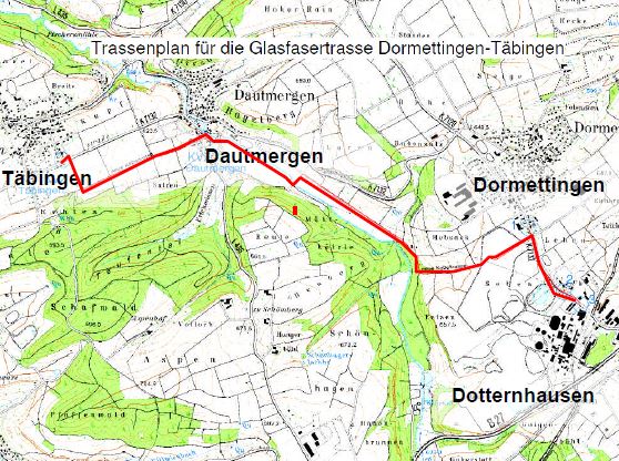 Glasfasertrasse Dormettingen – Täbingen